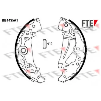 Jeu de mâchoires de frein FTE BB1435A1