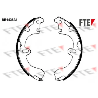 Jeu de mâchoires de frein FTE BB1438A1