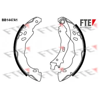 Jeu de mâchoires de frein FTE BB1447A1