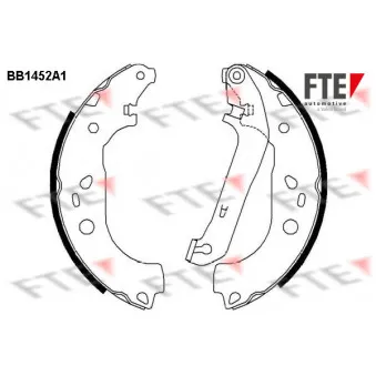 Jeu de mâchoires de frein FTE BB1452A1