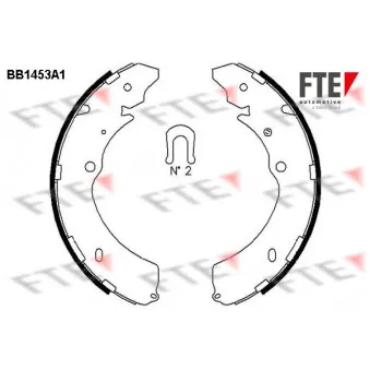 Jeu de mâchoires de frein FTE BB1453A1