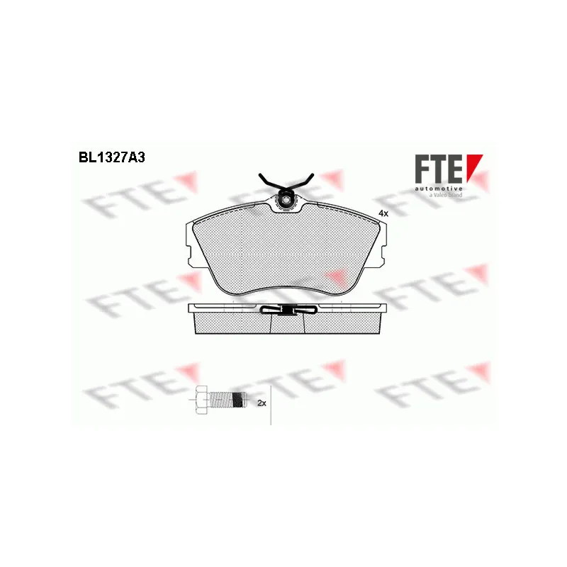 Jeu de 4 plaquettes de frein avant FTE BL1327A3
