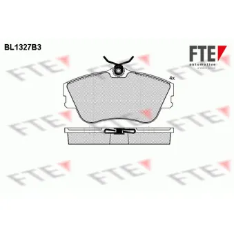 Jeu de 4 plaquettes de frein avant FTE BL1327B3