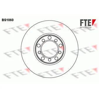 Jeu de 2 disques de frein avant FTE