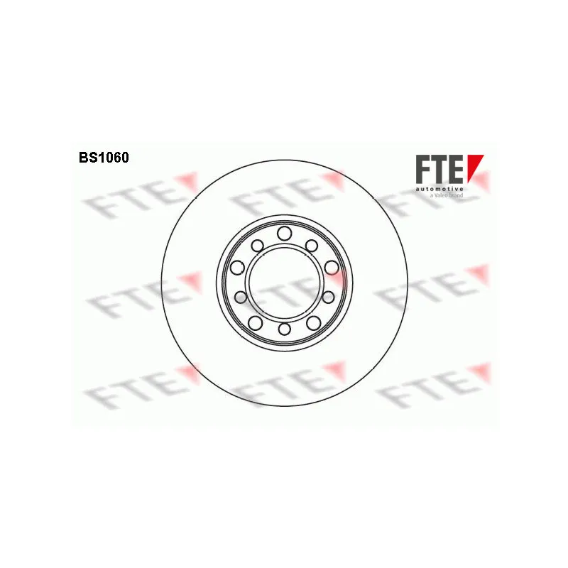 Jeu de 2 disques de frein avant FTE BS1060