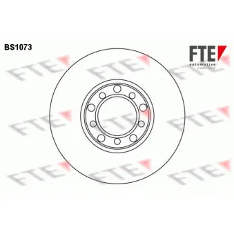 Jeu de 2 disques de frein avant FTE BS1073