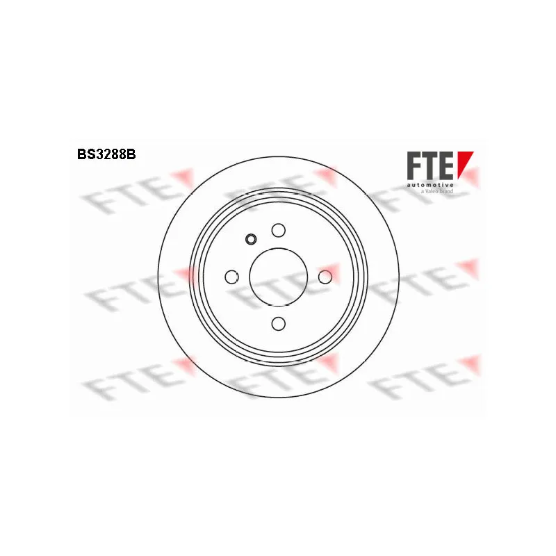 Jeu de 2 disques de frein arrière FTE BS3288B