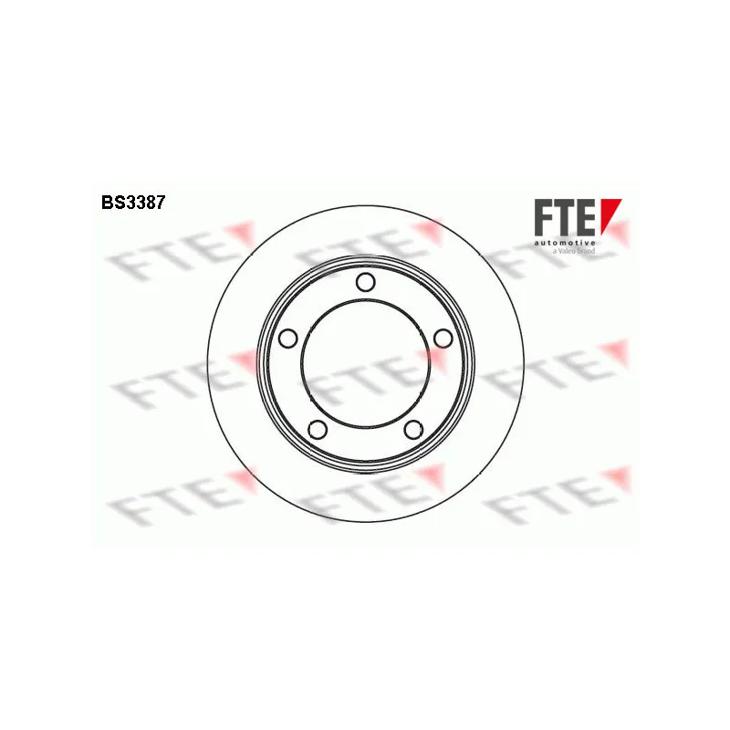 Jeu de 2 disques de frein avant FTE BS3387