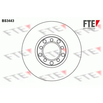 Jeu de 2 disques de frein avant FTE BS3443