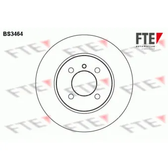 Jeu de 2 disques de frein avant FTE BS3464