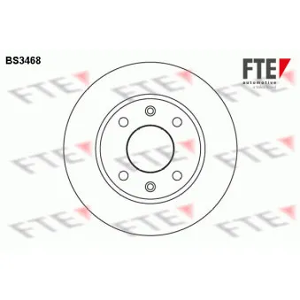 Jeu de 2 disques de frein avant FTE BS3468