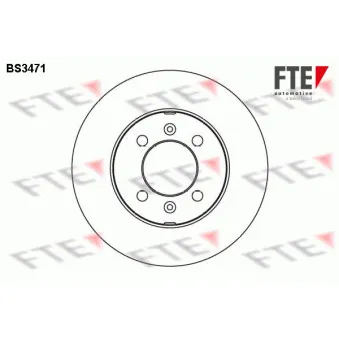 Jeu de 2 disques de frein avant FTE BS3471