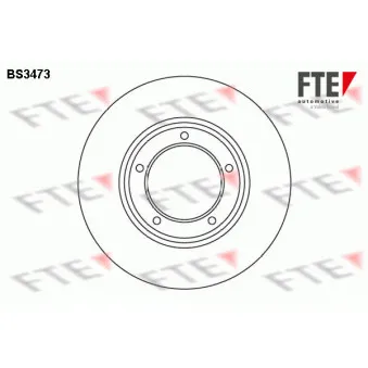 Jeu de 2 disques de frein avant FTE BS3473