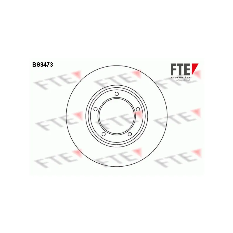 Jeu de 2 disques de frein avant FTE BS3473