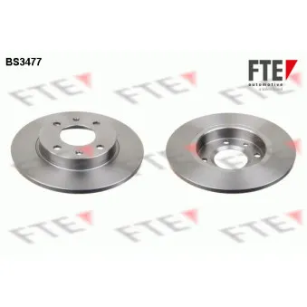 Jeu de 2 disques de frein avant FTE BS3477