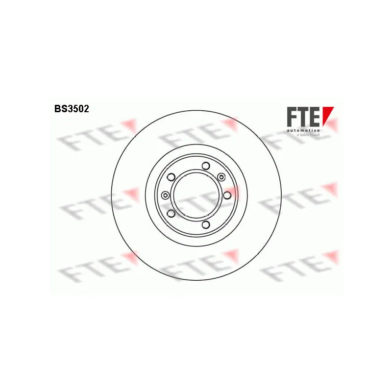 Jeu de 2 disques de frein avant FTE BS3502