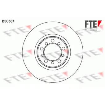 Jeu de 2 disques de frein avant FTE BS3507