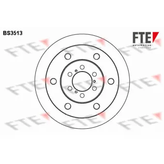 Jeu de 2 disques de frein avant FTE BS3513