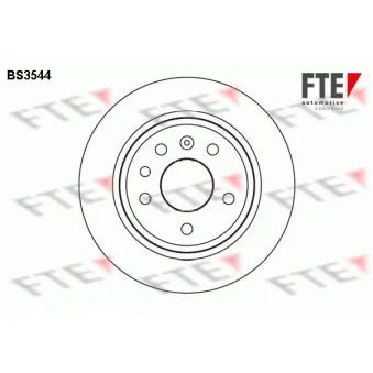 Jeu de 2 disques de frein arrière FTE BS3544