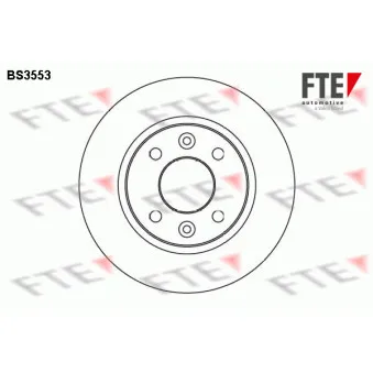Jeu de 2 disques de frein avant FTE BS3553