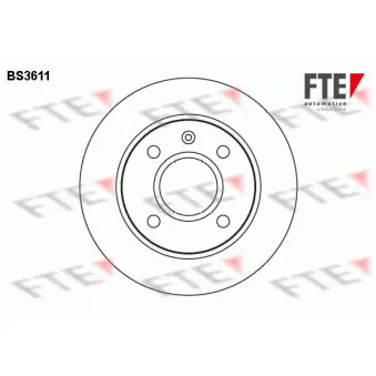 Jeu de 2 disques de frein avant FTE