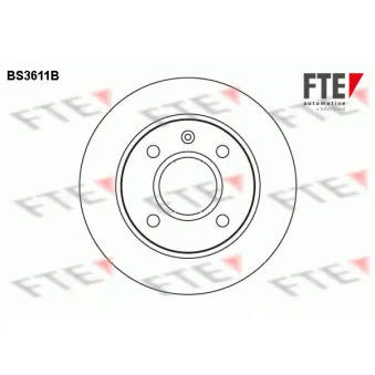 Jeu de 2 disques de frein avant FTE BS3611B