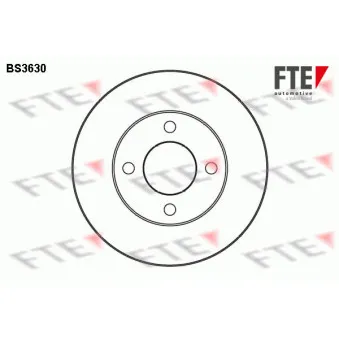 Jeu de 2 disques de frein avant FTE BS3630