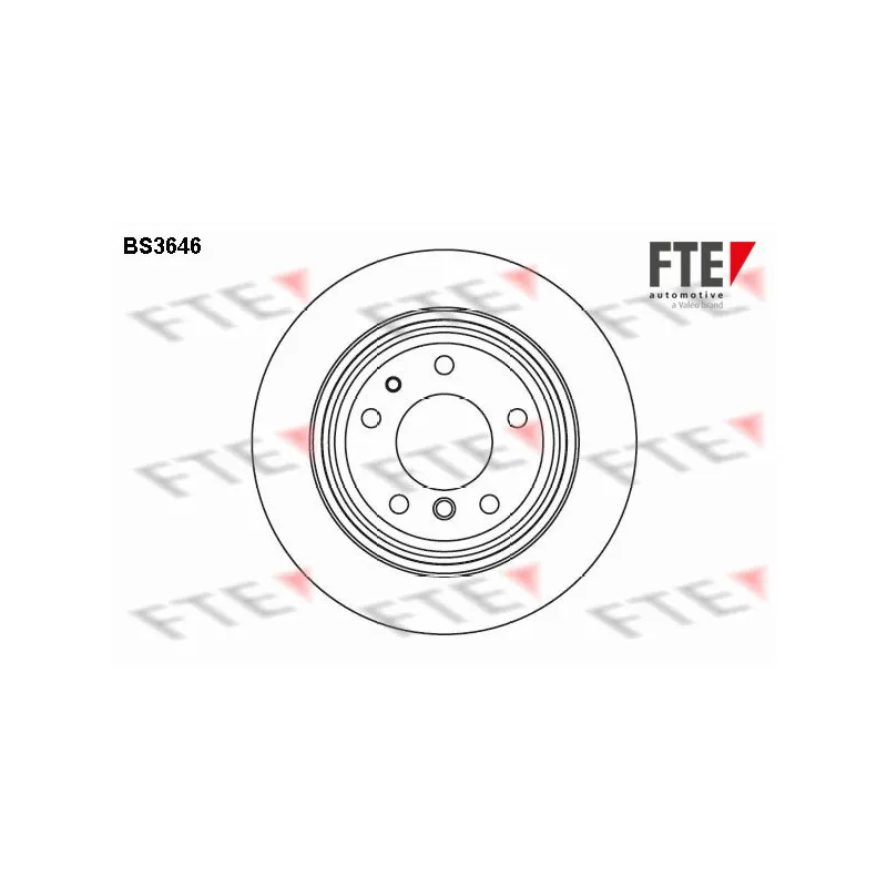 Jeu de 2 disques de frein arrière FTE BS3646