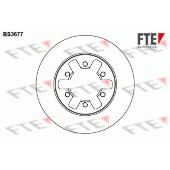 Jeu de 2 disques de frein avant FTE BS3677