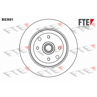 Jeu de 2 disques de frein arrière FTE BS3681