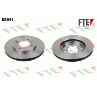 Jeu de 2 disques de frein avant FTE BS3688