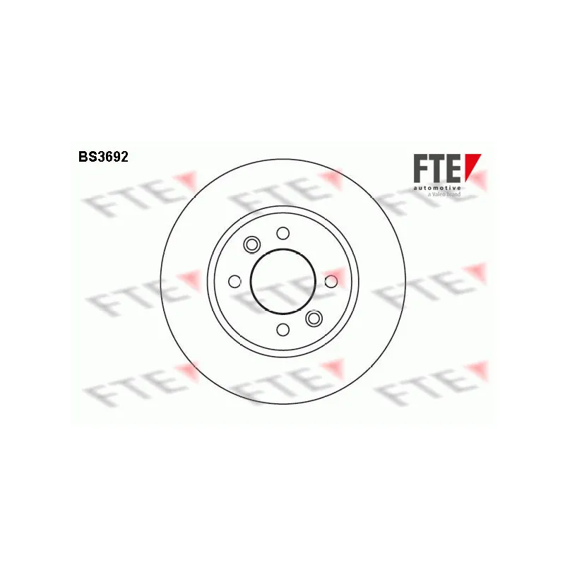 Jeu de 2 disques de frein arrière FTE BS3692