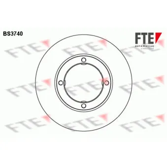 Jeu de 2 disques de frein avant FTE