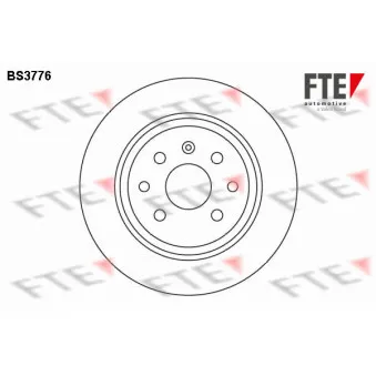 Jeu de 2 disques de frein arrière FTE BS3776