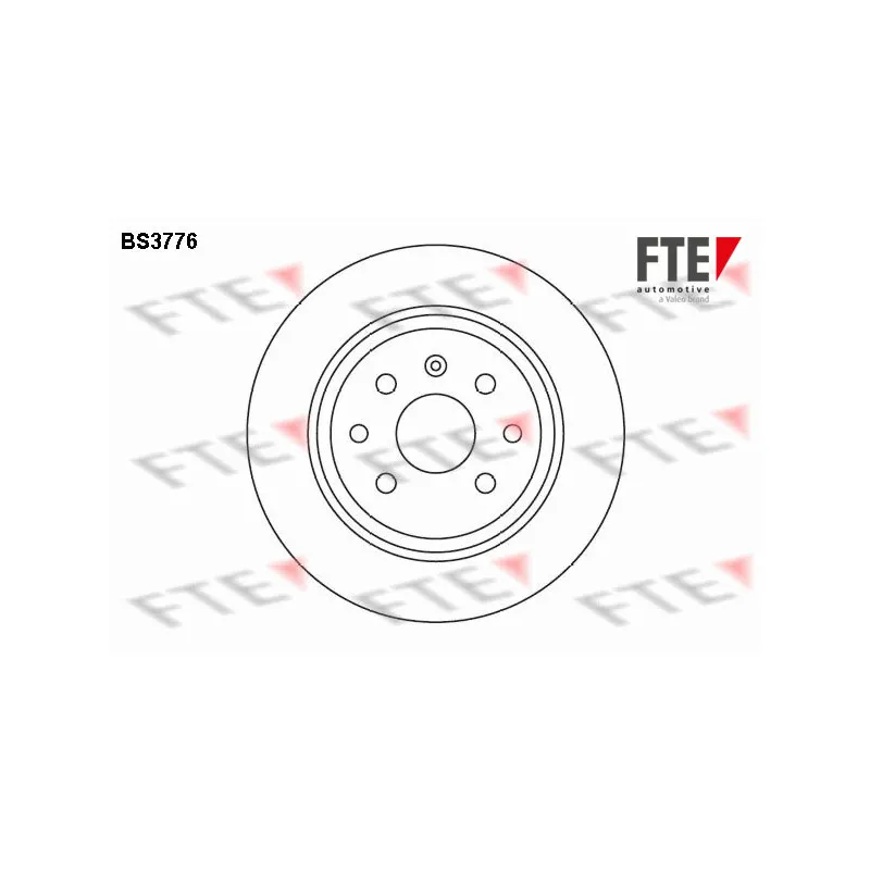 Jeu de 2 disques de frein arrière FTE BS3776