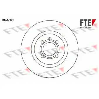 Jeu de 2 disques de frein avant FTE BS3783