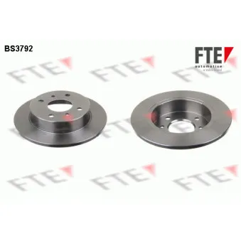 Jeu de 2 disques de frein arrière FTE BS3792