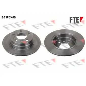 Jeu de 2 disques de frein arrière FTE BS3805HB