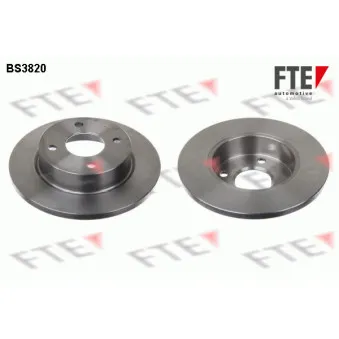Jeu de 2 disques de frein avant FTE BS3820