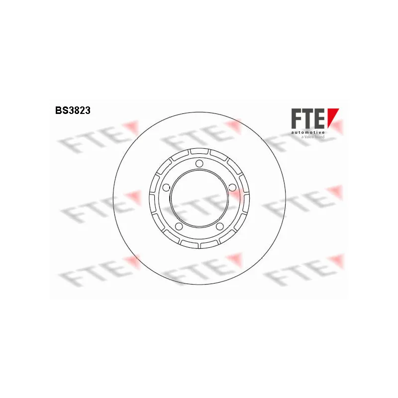 Jeu de 2 disques de frein avant FTE BS3823