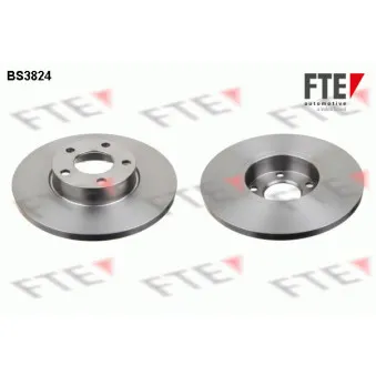 Jeu de 2 disques de frein avant FTE BS3824