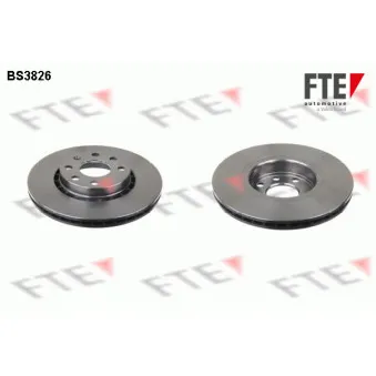 Jeu de 2 disques de frein avant FTE BS3826