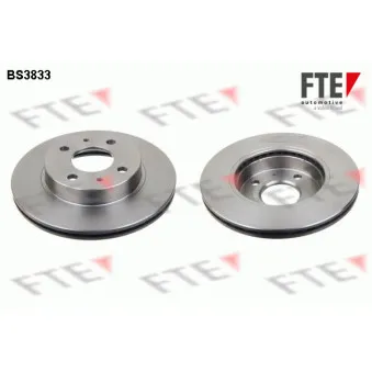 Jeu de 2 disques de frein avant FTE BS3833