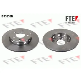 Jeu de 2 disques de frein avant FTE