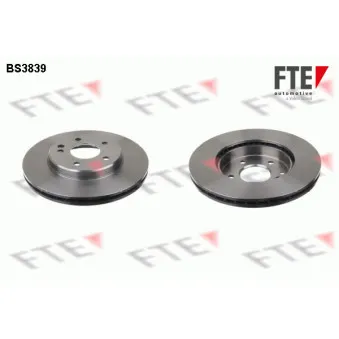 Jeu de 2 disques de frein avant FTE