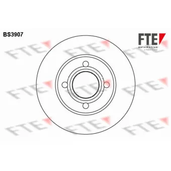 Jeu de 2 disques de frein avant FTE BS3907