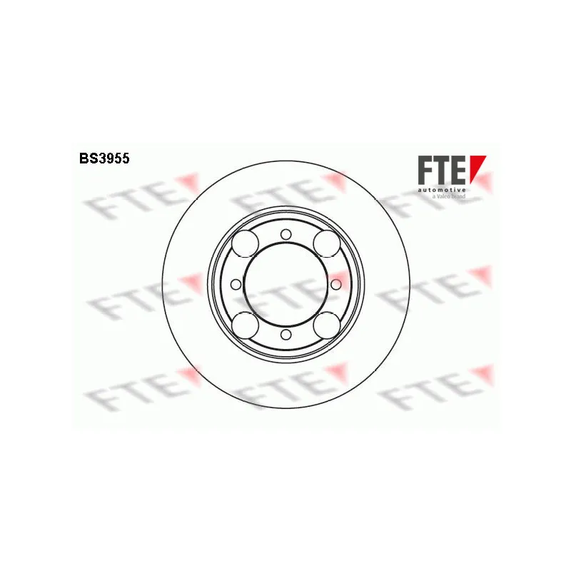 Jeu de 2 disques de frein avant FTE BS3955
