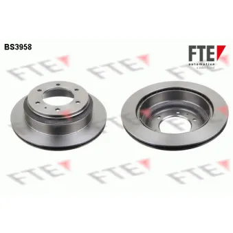 Jeu de 2 disques de frein arrière FTE BS3958