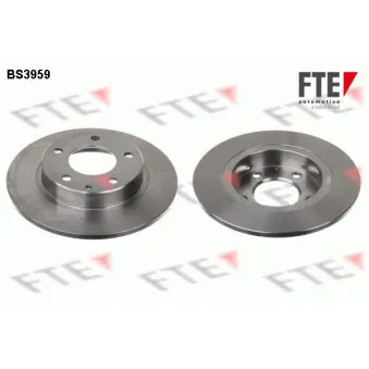 Jeu de 2 disques de frein arrière FTE BS3959