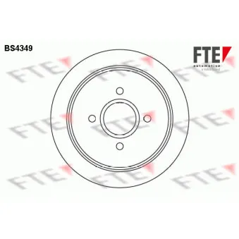 Jeu de 2 disques de frein arrière FTE BS4349
